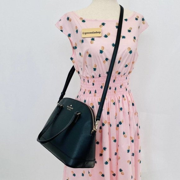 Kate spade purse sadie dome satchel shoulder bag leather black - Picture 8 of 8